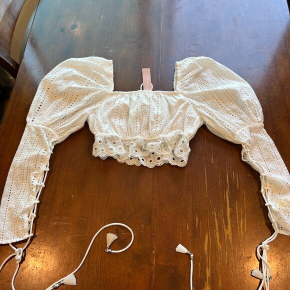 Sofia The Label White Crop Top - Picture 4 of 5